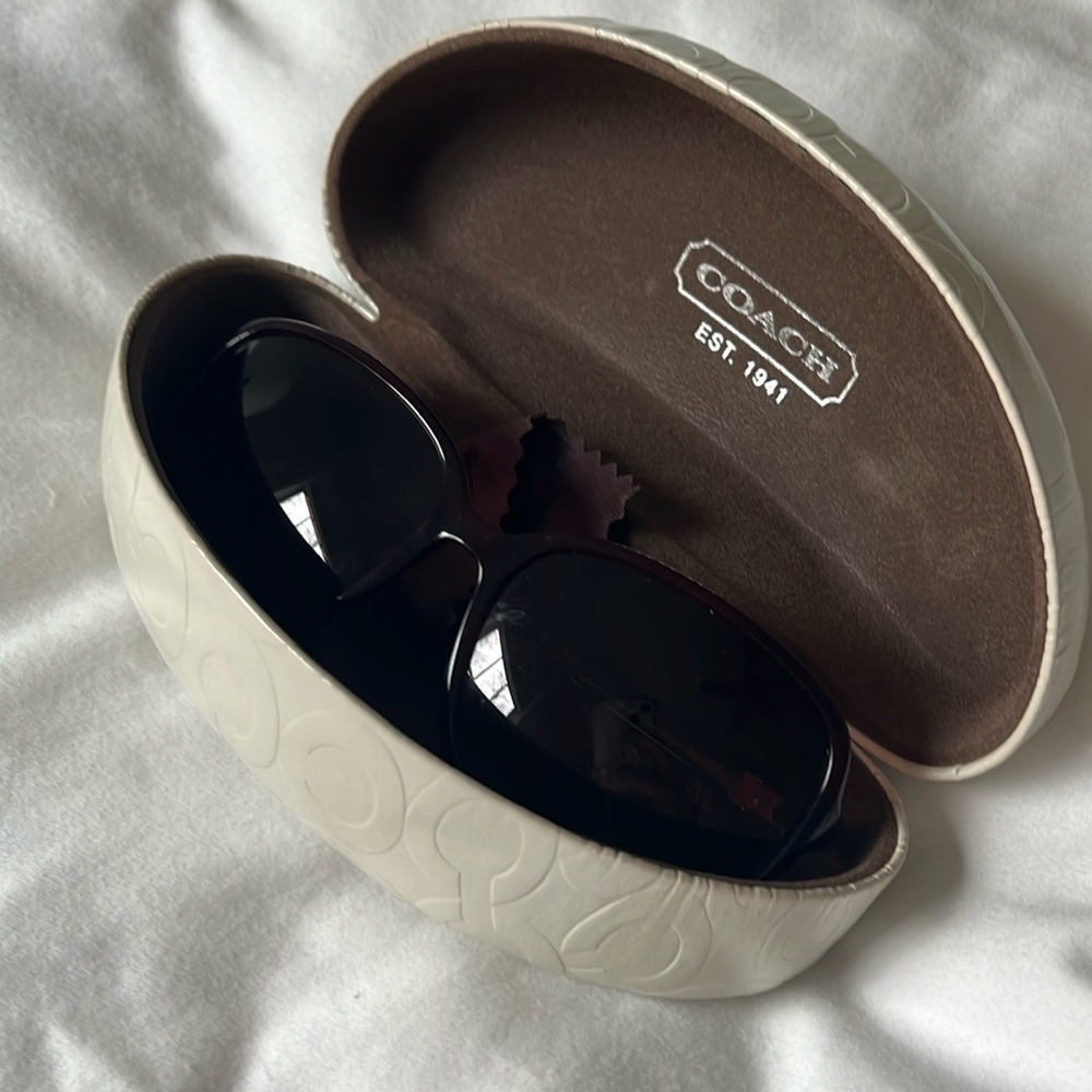 Coach S2052 burgundy sunglasses
